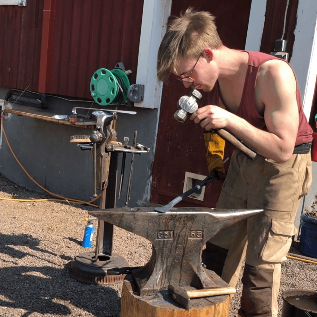 Me trying out wet forging